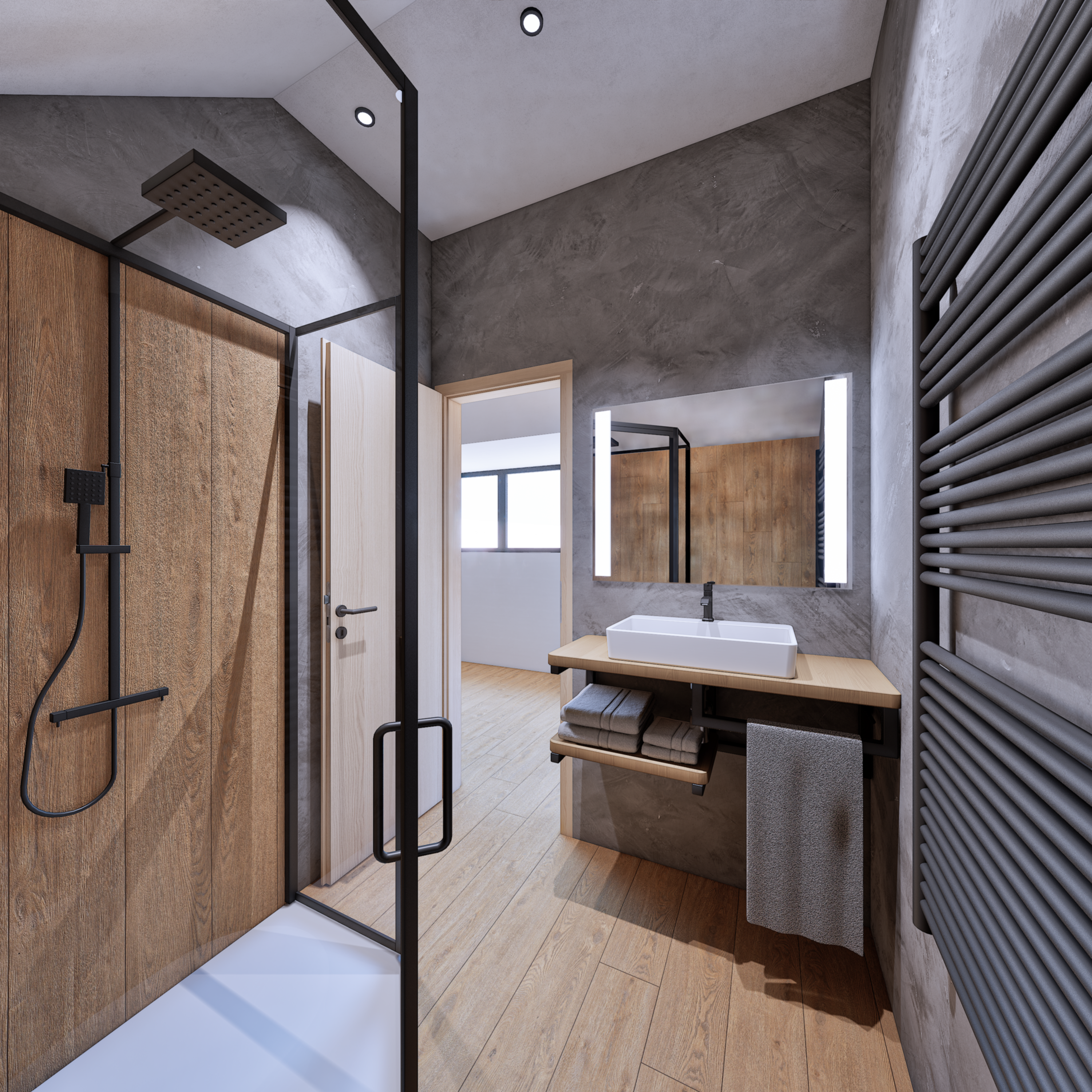 Rodinný dům nabídne dispozici 5+1 či možně 6+1, se zvýšeným důrazem na moderní prvky a luxusní vybavení , které respektuje venkovský styl a přitom klade velký důraz na spojení s přírodou, včetně prosklených prvků a přímých vstupů z obývacího pokoje, kuchyně a jídelny do zahrady. Součástí dalšího užití potenciálu celé nemovitosti je velká garáž s horním patrem a letní / zimní zahrada.