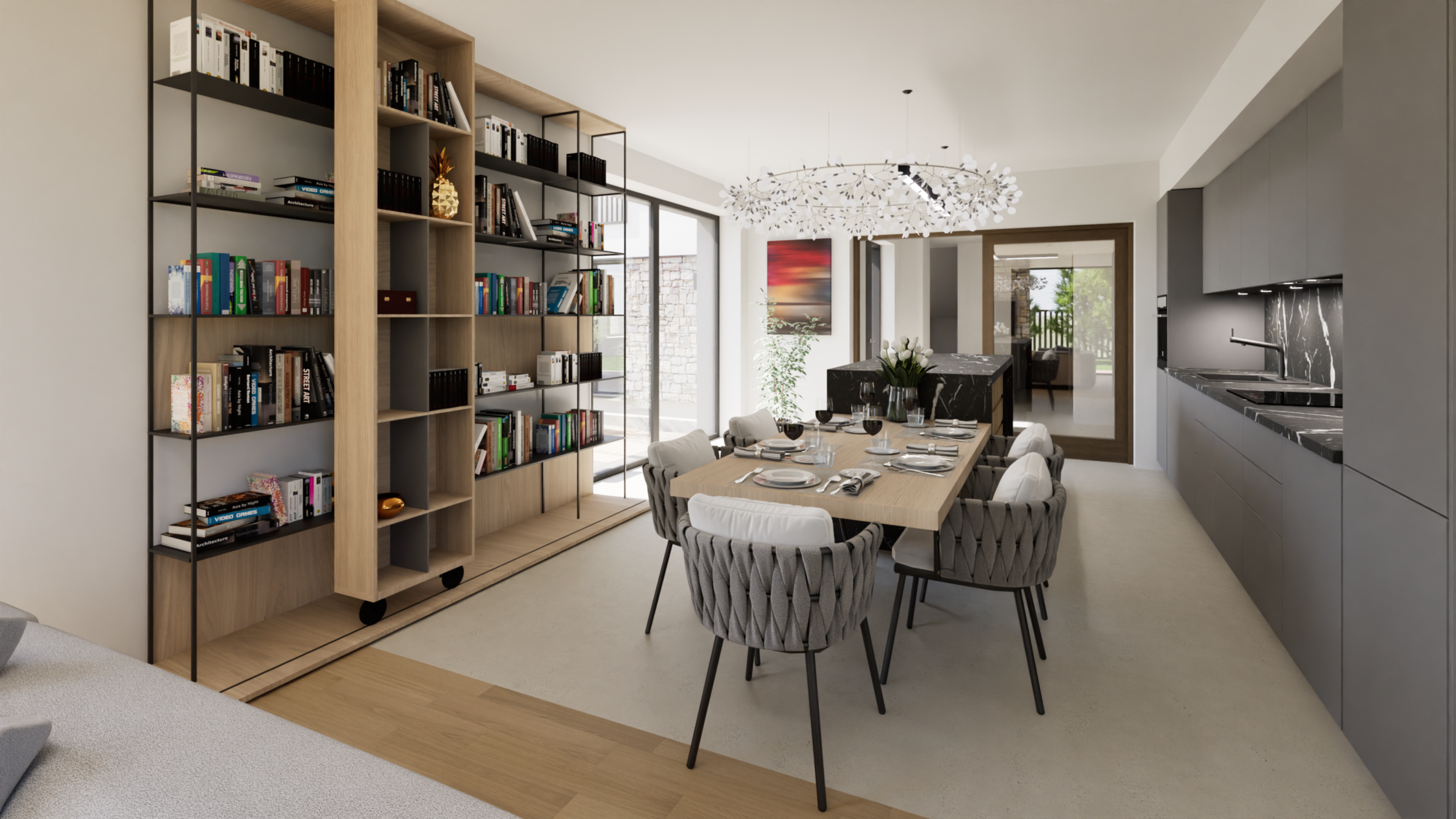 Tento elegantní a prostorný dům 5+kk je dokonalou volbou pro ty, kteří hledají kombinaci moderního designu a maximálního komfortu.